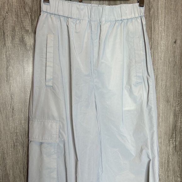 Tibi Jogger Pants Large Pockets Ankle Zippers Light Gray Color Size XS - Picture 2 of 10